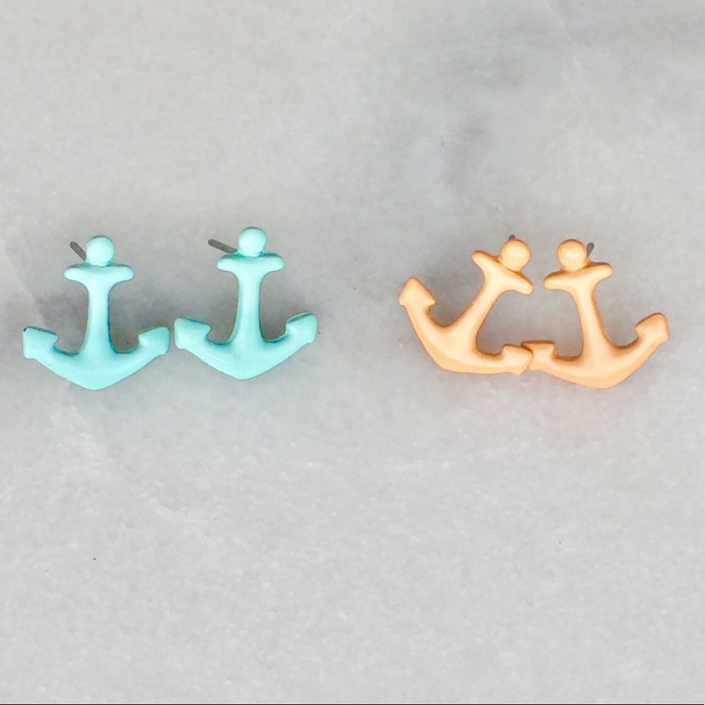 ⚓️2 Pair Anchor Nautical Stud Earrings⚓️
